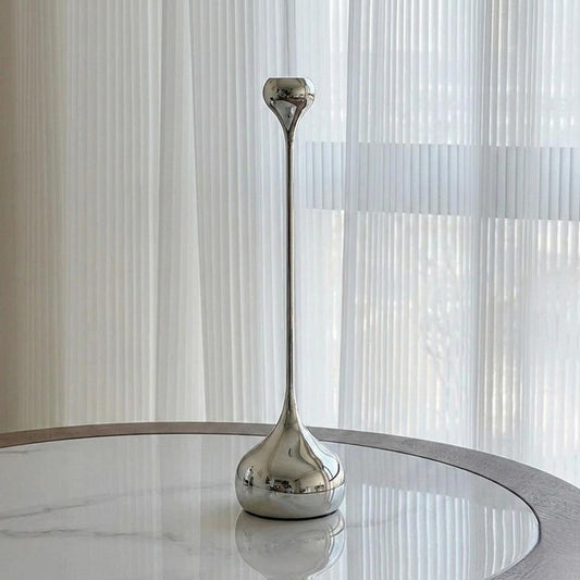 Luma Chrome Candle Holder